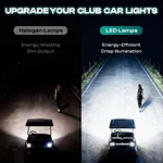 modified headlight for Club Car DS